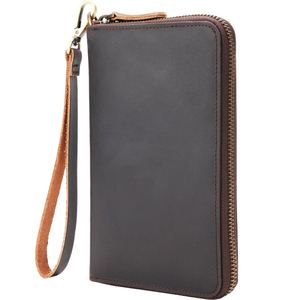 Cartera <span class=keywords><strong>de</strong></span> Pasaporte <span class=keywords><strong>de</strong></span> Cuero <span class=keywords><strong>de</strong></span> Grano Completo Vintage con Ranura para AirTags, Organizador <span class=keywords><strong>de</strong></span> Documentos <span class=keywords><strong>de</strong></span> Viaje con Protección RFID para Viajeros Exigentes - Product Image 1