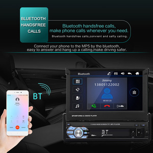 Oem c0741 1 DIN 7 "HD có thể thu vào cảm ứng xe đài phát thanh cho <span class=keywords><strong>Bluetooth</strong></span> SD FM USB Player Carplay Phụ tùng máy ảnh-stereo <span class=keywords><strong>LCD</strong></span> có thể thu vào - Product Image 4