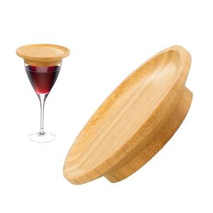 Mini planche personnalisée de haute qualité <span class=keywords><strong>Verre</strong></span> à vin en bois de bambou Charcuterie Topper Coaster Plate <span class=keywords><strong>pour</strong></span> les réunions de famille Restaurants Bars - Product Image 1