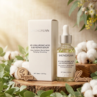 Sérum d'acide hyaluronique 4D fermenté économique pour achat en gros, Essence hydratante B5 à fort profit, Soins végétaliens en gros