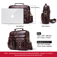 Sac en cuir personnalisé HUMEPAUL, sacoches vintage pour homme, sacs messager rétro grande capacité, sacs de bureau pour hommes