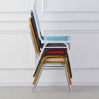 Échantillon gratuit, chaises de banquet en aluminium dorées empilables, bon marché, utilisées pour les hôtels et les mariages, en vente