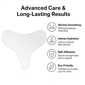 DOYOYA Coussinets anti-rides réutilisables en silicone en forme de T, non absorbants, pour décolleté, avec logo personnalisé - Product Image 2