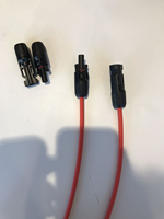 Câble de branche photovoltaïque IP67 Y3 MC4 50A, fil de séparation solaire avec joint en silicone, pignon de contact en cuivre étamé résistant aux flammes UL94-V0