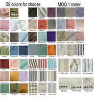 Tissu en lin 100 % lin européen de 280 cm de large, vendu au mètre, prélavé, certifié OEKO-TEX, pour literie, couette, rideau, nappe
