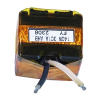 Transformateur haute fréquence ATQ personnalisé 220V 230V vers 12V 24V 36V 48V 50W-300W SMPS, transformateur Flyback avec broche PCB et fil de connexion