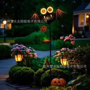 Lampe solaire LED en forme de chauve-souris pour Halloween, décoration de jardin extérieure, IP65, garantie de 2 ans - Product Image 4