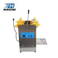 Machine de scellage thermique semi-automatique manuelle portable mini pour les boîtes de conserve, les bouteilles, les emballages alimentaires et de boissons