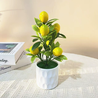 Ensemble de 7 Bonsaïs de Fruits Artificiels Réalistes pour la Décoration de Restaurant, de Bureau et de Mariage de Noël