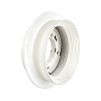 Plafonnier encastré LED moderne Gx53 IP44 avec boîtier anti-éblouissement en alliage d'aluminium blanc et noir