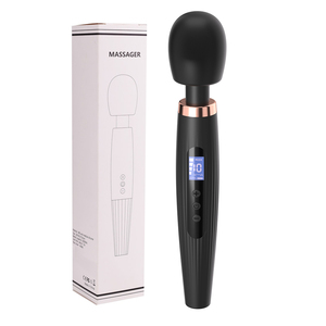 Vibrador AV Wand resistente al agua para mujer, 10 modos, 4 velocidades, masajeador de silicona recargable potente con pantalla LCD, herramienta de relajación corporal - Product Image 6