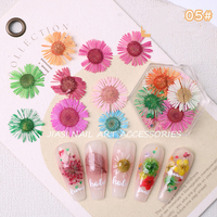 Autocollants 3D professionnels pour nail art en fleurs séchées naturelles, décorations artificielles pour ongles pour salon de manucure