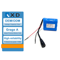 18650 3S2P 11.1V 12V 5200MAh Baterai Li-ion Isi Ulang Paket Baterai Lithium untuk Robot DIY Lampu LED Strip Kamera CCTV