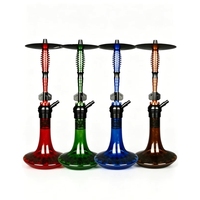 Pipes à fumer en verre de type droit classiques du Zhejiang, portables, durables et de haute qualité, ensemble complet de chicha avec technique de laque