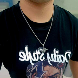 Collar con colgante de guante de béisbol de acero inoxidable para hombre, regalo deportivo, joyería SP1041 - Product Image 4