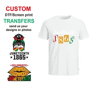 Custom Dtf Transfer Ready To Press Black History Heat Transfer Iron on Design Screen Printing for t shirts