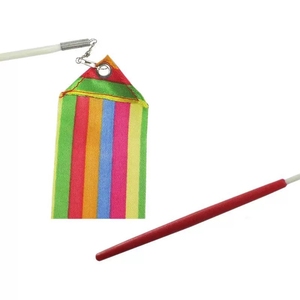Ruban de danse fluide en satin rayé arc-en-ciel pour enfants, idéal pour le ballet et les spectacles sur scène (vente en gros) - Product Image 2