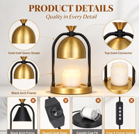 Lampe chauffe-bougie avec minuterie et variateur d'intensité - Cadeaux d'anniversaire pour femmes, décoration de chambre, Noël