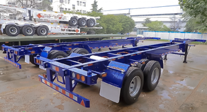 20FT 40FT 45FT châssis squelette en acier conteneur semi-<span class=keywords><strong>remorque</strong></span> avec 2 essieux 3 essieux 4 essieux - Product Image 2