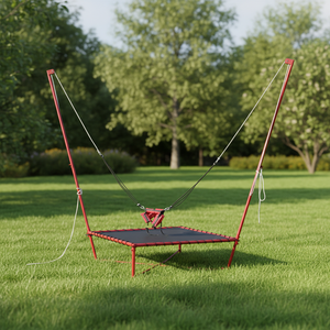 <span class=keywords><strong>Trampoline</strong></span> élastique d'extérieur à corde unique avec <span class=keywords><strong>filet</strong></span> de protection, adapté aux exercices de fitness en toute sécurité - Product Image 6