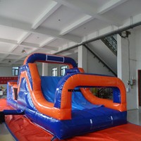 Parcours d'obstacles gonflable personnalisé pour activités de team building, jeux d'enfants en plein air, château gonflable pour enfants et événements