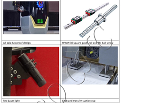 Machine de découpe à pont CNC 5 axes pour granit, marbre, pierre, plan de travail de cuisine avec caméra - Product Image 5