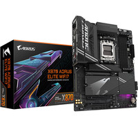 X870 Aorus Elite DDR5 Motherboard Wifi7 Saluran Memori Ganda SATA Hard Drive CPU AM5 9700X ATX