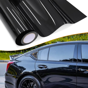 Rollo de Vinilo para Envolver Automóviles de PVC PPF Autocurable de 1.52x17m, Color Negro Rojo Madeira, Película para Vehículos Fabricada en Fábrica - Product Image 1