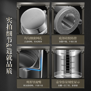 Oil Filter Jug Glass 1500ml With Strainer For Kitchen Oil Storage - Product Image 5