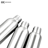 Bouteille en aluminium avec bouchon à vis anti-fuite de 40 ml, 50 ml, 100 ml, 120 ml, 150 ml, 200 ml, 250 ml pour l'emballage de liquides cosmétiques