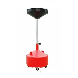 8 Gallon Portable Waste Oil Lift Drainer With Drain Pan Funnel Height Industrial Fluid Tank With Wheels 42cm