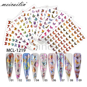 2020 18 tipos de pegatinas adhesivas holográficas de mariposa <span class=keywords><strong>para</strong></span> <span class=keywords><strong>uñas</strong></span> - Product Image 2