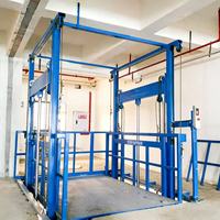 Plateforme élévatrice verticale hydraulique à rail télescopique en acier, commande électrique à distance, hauteur de levage 1m x 1m, 3m