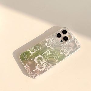 Aesthetic Butterfly Phone Case for iPhone 13 Case iPhone 12 11 16 17 14 15 Pro Max Plus Luxury Laser <b>Silver</b> Shockproof Cover - Product Image 4