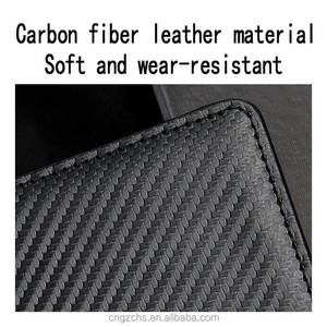 Funda de cuero de fibra de carbono para conducir o conducir en coche, billetera de negocios con textura de fibra de carbono - Product Image 5