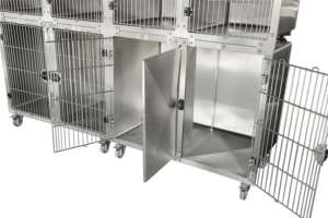 Gabbia per Cani HF-509 Personalizzabile in Diverse Misure, in Acciaio Inox con Angoli Arrotondati per Cliniche Veterinarie - Product Image 6