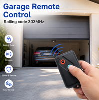 Télécommande d'ouverture de porte de garage à 2 boutons SMG-0066, 303 MHz, compatible avec la clé de remplacement universelle Guardian