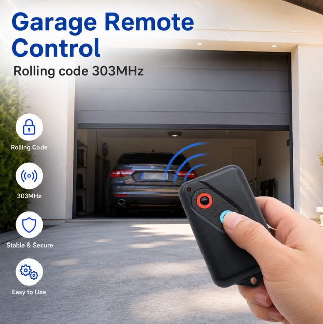 2 BUttons SMG-0066 Garage Door Opener Remote 303MHz Compatible with Guardian Universal Replacement Key Fob
