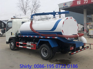 HOWO ปั๊มสุญญากาศ5m3รถดูดอุจจาระรถบรรทุกถังบำบัดน้ำเสียใหม่หรือใช้แล้ว - Product Image 4