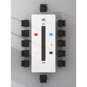 Muebles <span class=keywords><strong>de</strong></span> oficina <span class=keywords><strong>de</strong></span> lujo diseño <span class=keywords><strong>de</strong></span> mármol superior <span class=keywords><strong>de</strong></span> metal pata escritorio 12 personas moderna mesa <span class=keywords><strong>de</strong></span> <span class=keywords><strong>reuniones</strong></span> <span class=keywords><strong>de</strong></span> conferencias - Product Image 3