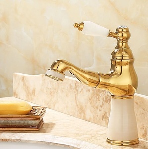 <span class=keywords><strong>Robinet</strong></span> de lavabo de salle de bain vintage style ancien 2022 avec mitigeur extractible en onyx vert - Product Image 5