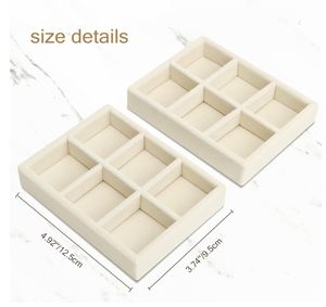 Opbergbak voor sieraden van luxe fluweel, stapelbaar en op maat gemaakt - Product Image 3