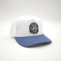 Casquettes de baseball snapback imperméables blanches pour femmes, logo personnalisé en PVC caoutchouc, polyester Oxford, chapeau de golf en corde léopard