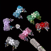 El juego de 4 lazos grandes con diamantes de imitación brillantes de estilos variados es un regalo ideal para entusiastas de la creación de joyas DIY.