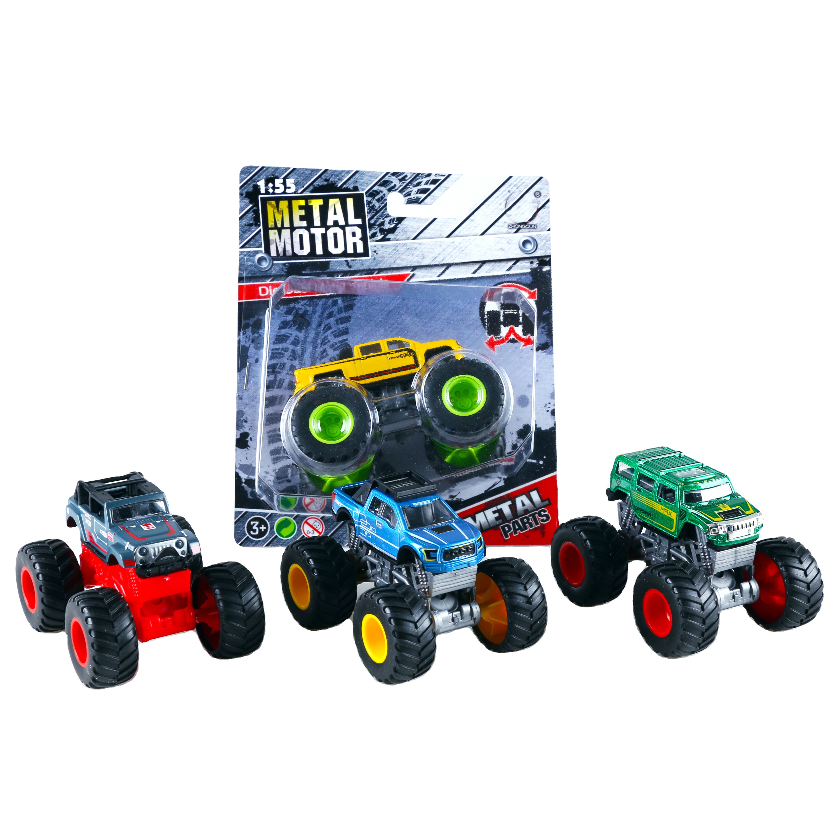 Лидер продаж, Рекламный детский автомобиль, масштаб 1/55, металлический мини-колесо, большие колеса, литая Игрушечная машина для Рождественского украшения