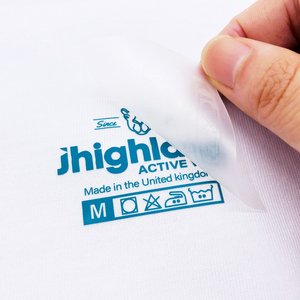 High Quality Custom Heat Press Logo Care Tags <strong>Iron</strong> <strong>on</strong> Heat <strong>Transfer</strong> Neck Label Heat <strong>Transfer</strong> Sticker Wash Care Labels - Product Image 5