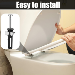 Kit de boulons de siège de <span class=keywords><strong>toilette</strong></span> universel en acier inoxydable de conception moderne avec écrous faciles à installer et accessoires de couvercle de salle de bain - Product Image 4