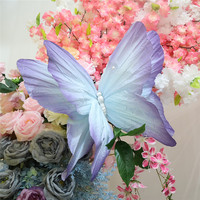 Grande décoration papillon 3D en papier artisanal 30cm/50cm – Papillon fantaisie pour toile de fond de mariage, vitrine, accessoire de scène