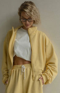 Conjunto <span class=keywords><strong>de</strong></span> <span class=keywords><strong>Ropa</strong></span> <span class=keywords><strong>de</strong></span> <span class=keywords><strong>Mujer</strong></span> <span class=keywords><strong>de</strong></span> Moda Casual, Superventas en Sitios Web Independientes, Chaqueta con Cierre y Pantalones Rectos con Cordón - Product Image 5