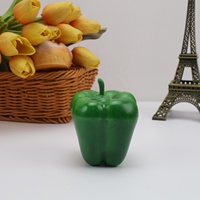 Beste Prijs Kunstmatige Groene Paprika Decoratie Kunstmatige Groente Huis Keukenkast Voedsel Speelgoed Model